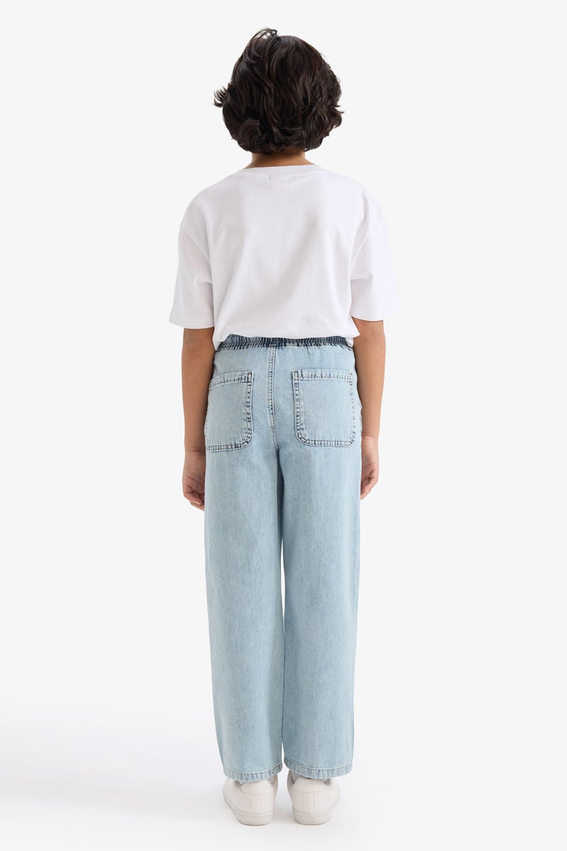 DeFacto Blue Boy Boy Straight Leg Jeans Casual - Image 5