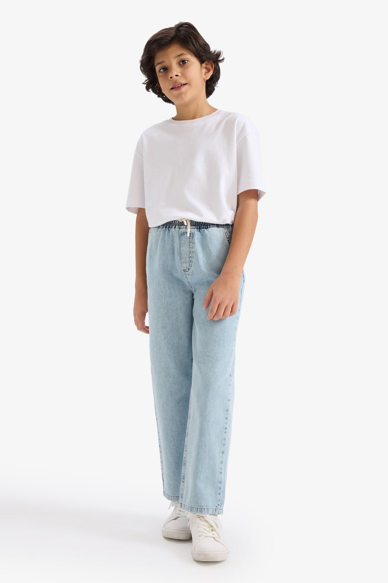 DeFacto Blue Boy Boy Straight Leg Jeans Casual - Image 2