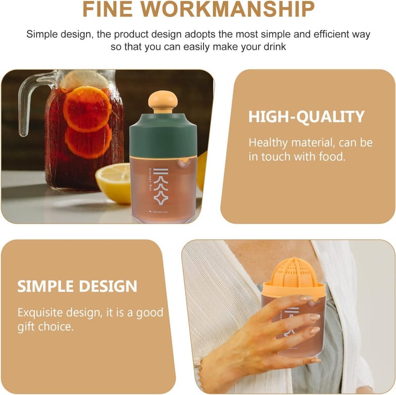 Seafrrzios Seafrrzios Household Portable PP Manual Juicer for Fruit Orange Lemon Grape Melon Hand Press Fresh Juice Maker Portable Juicer for Home Aesthetic Citrus Fruit Juicer Handy Orange Squeezer  - Image 5