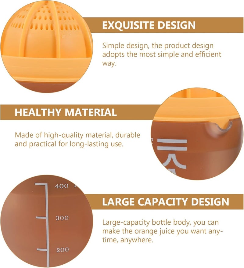 Seafrrzios Seafrrzios Household Portable PP Manual Juicer for Fruit Orange Lemon Grape Melon Hand Press Fresh Juice Maker Portable Juicer for Home Aesthetic Citrus Fruit Juicer Handy Orange Squeezer  - Image 4