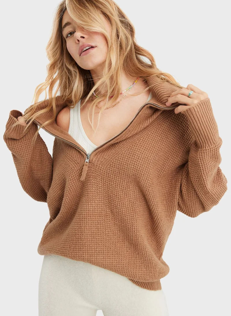 آري من امريكان ايجل Zip Detail Sweater