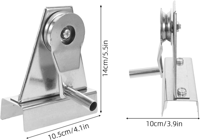 BETOOKY Stainless Steel Heavy Duty Flagpole Pulley System with Single Crank Handle Outdoor Flagpole Parts Replacement Repair - Image 2