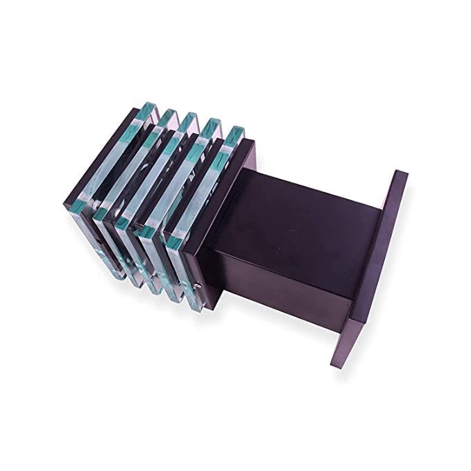 LEGEEN Metal Waterproof Ice Cube Gate Light Lamp Suitable For:- Garden Exterior Entrence Home Main Pillar Entryway Decorative Outdoor Lighting Pack Of-2, Corded Electric, LED, Black - Image 3