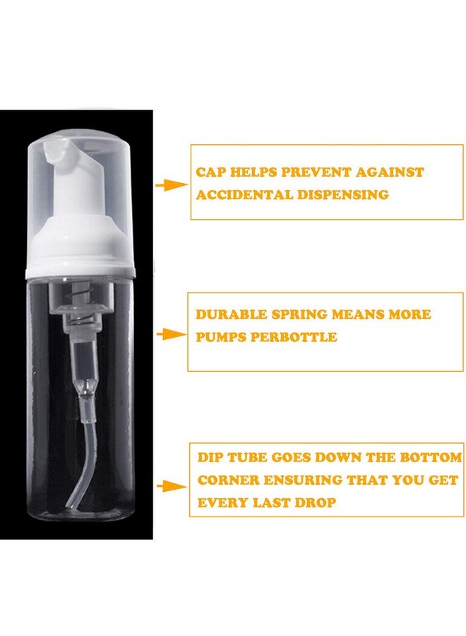 JIUZHU Foam Pump Bottle, 10 Pcs 2oz Foaming Soap Pump Dispenser & BPA Free for Cleaning, Travel, Cosmetics Packaging, Hand Soap Foaming, Shampoo - Image 4
