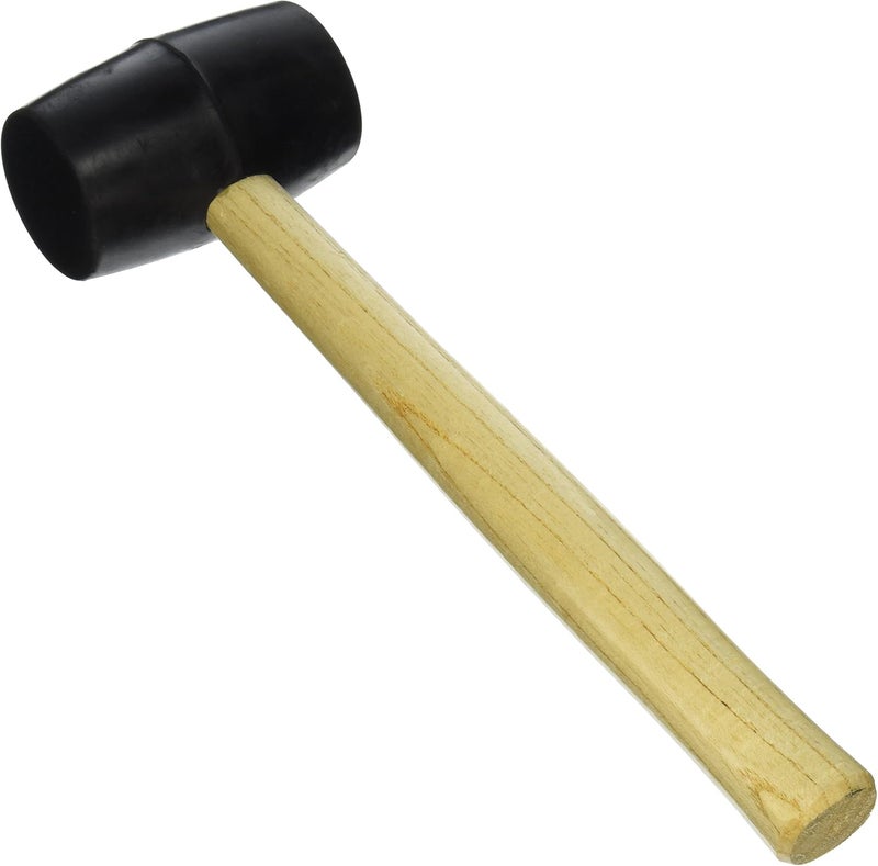 RoadPro RoadPro Rubber Mallet with Wooden Handle 16oz SST50102 Dead Blow Hammer Rubber Headed16 Ounce  - Image 1