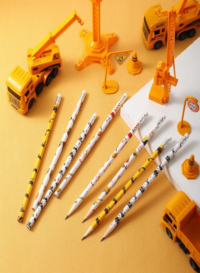 Teling 48 Pcs Construction Party Favors Fun Pencils in Bulk with Eraser for Theme Birthday Supplies Wooden Number 2 Graphite Pencils for Students Back to School Gifts Classroom Birthday Supplies - Image 4