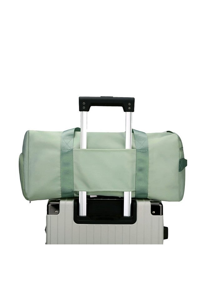 Forestfish Sports Gym Bag Travel Duffel Bag with Dry Wet Pocket & Shoes Compartment for Women and Men, Green, Medium,Large, - Image 3