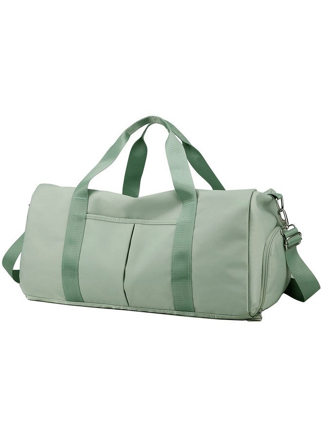 Forestfish Sports Gym Bag Travel Duffel Bag with Dry Wet Pocket & Shoes Compartment for Women and Men, Green, Medium,Large, - Image 1
