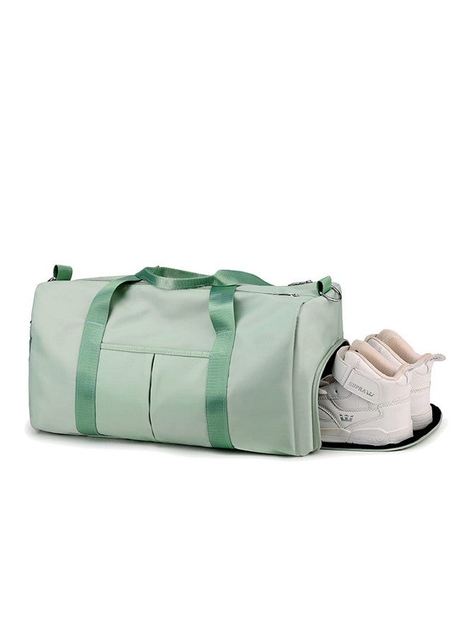 Forestfish Sports Gym Bag Travel Duffel Bag with Dry Wet Pocket & Shoes Compartment for Women and Men, Green, Medium,Large, - Image 4