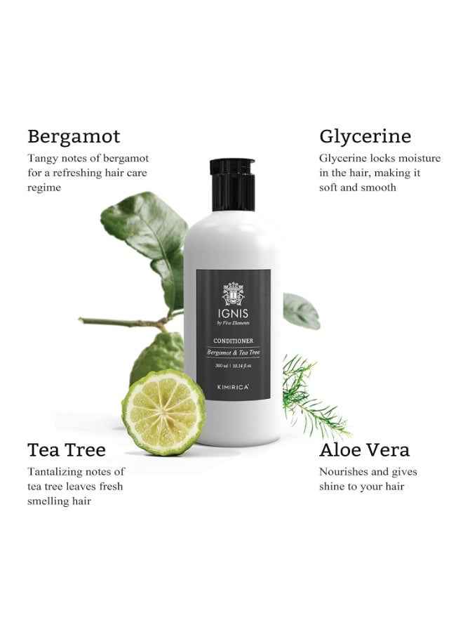KIMIRICA Ignis Daily Mild Shampoo & Conditioner Hair Care Duo For Men with Goodness of Bergamot and Tea Tree, 100% Vegan, Paraben and SLS Free For All Hair Types (300ml | 300ml) - Image 5