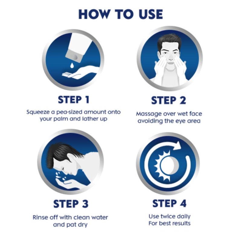 Nivea غسول وجه نيفيا للرجال، تقليل البقع الداكنة، لبشرة نظيفة وواضحة مع تأثير 10x فيتامين C، 50 جرام - Image 4