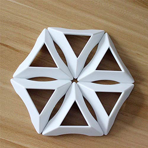 Goodplay 14 pcs Cube Stand Plastic for Puzzle Cube Holder Show - White Cube Tripod - Image 5