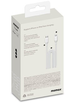 Momax 1-Link Flow [35W] USB-C to Lightning Cable 1.2 meter [MFI Certified] Fast Charge PD 3.0 - White  - Image 5