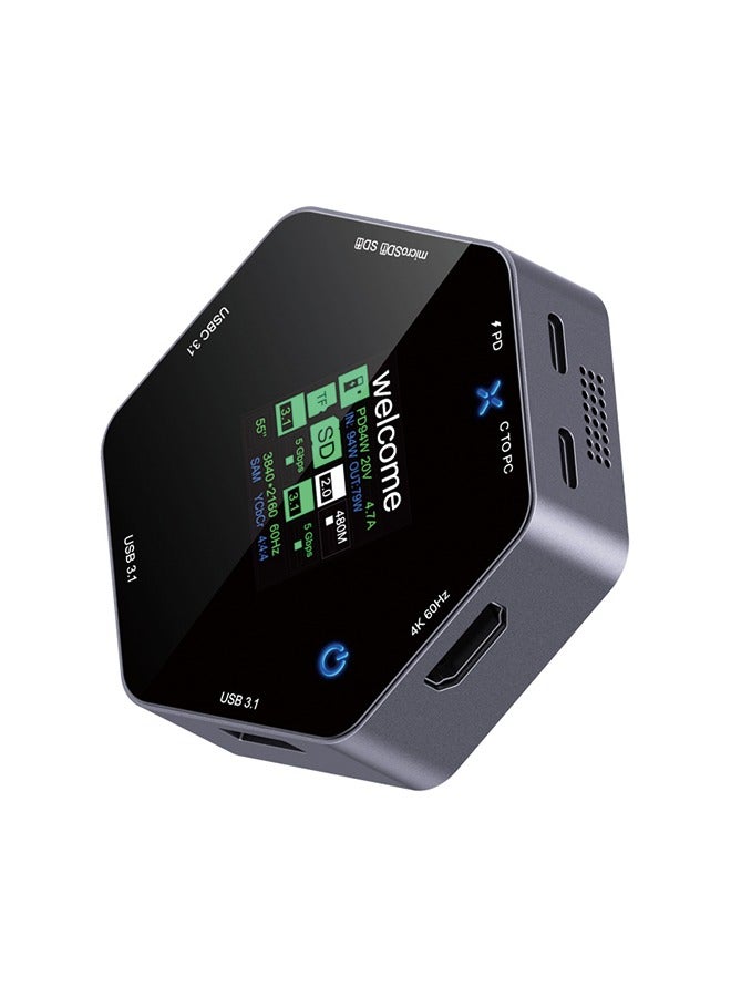 Type-C Docking Station with Smart 4K Display - 8-in-1 Hub - Image 1