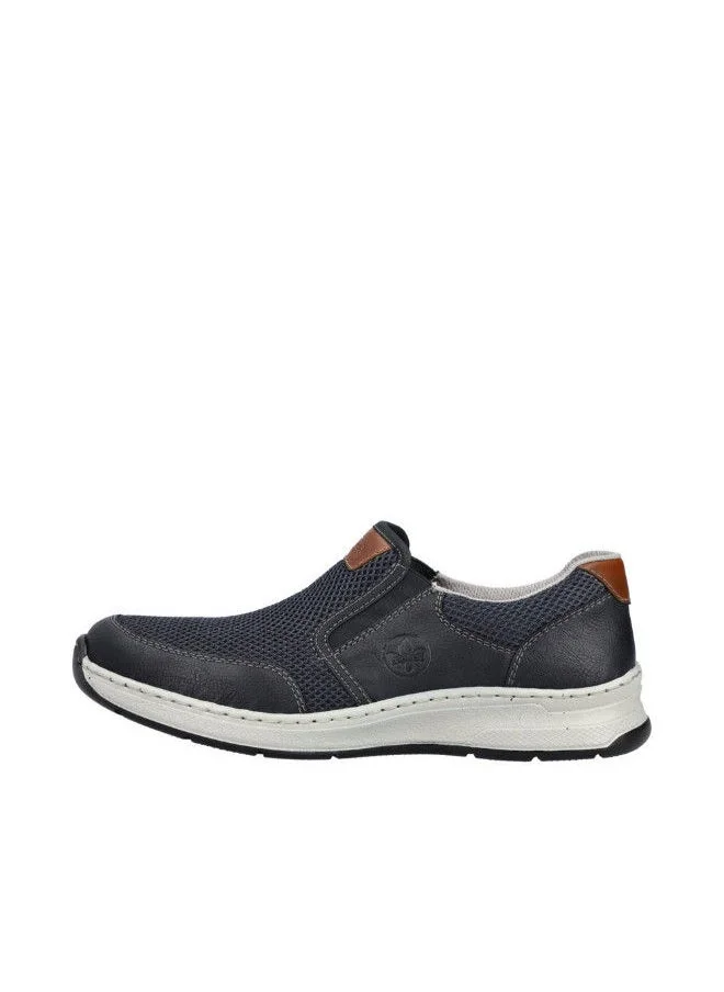 ريكر Rieker Mens Casual Shoes 14363-14 Derby Dark Blue 116-1084