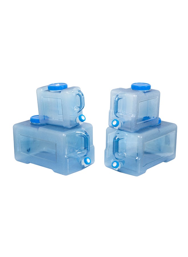 السنيدي جالون مياه مع صنبور ازرق شفاف سعة 25 لتر - Image 4