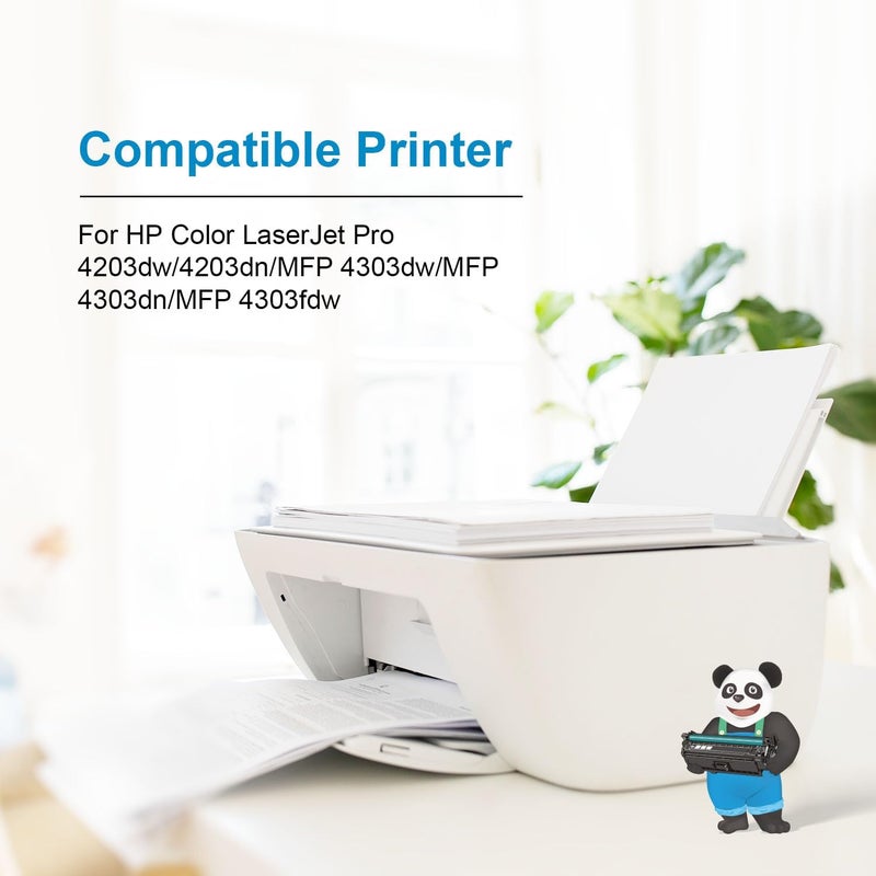 ASTA 230A W2303A مع شريحة خرطوشة حبر متوافقة مع طابعة HP Color LaserJet Pro 4203dw 4203dn MFP 4303dw 4303dn 4303fdw W 2303 230 A مستهلك مكتبي طباعة سلسة pr M (أرجواني) - Image 3