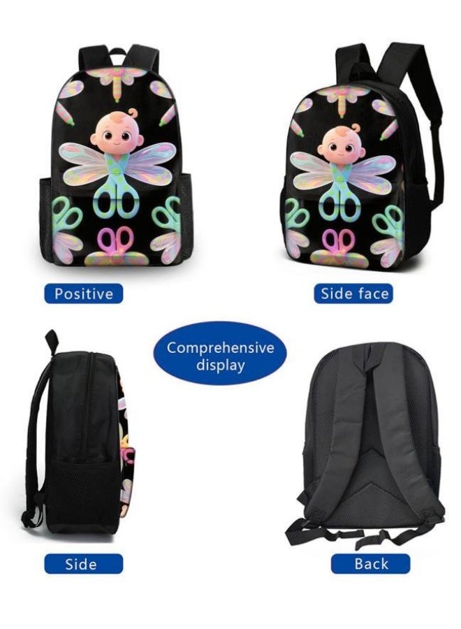 Bright Li Fire Full of youthful feeling! The new cartoon bag three-piece set is super cool for sports and travel (students, children, friends' outings, mountain climbing, schooling, etc. can be used) - 20 - Image 3