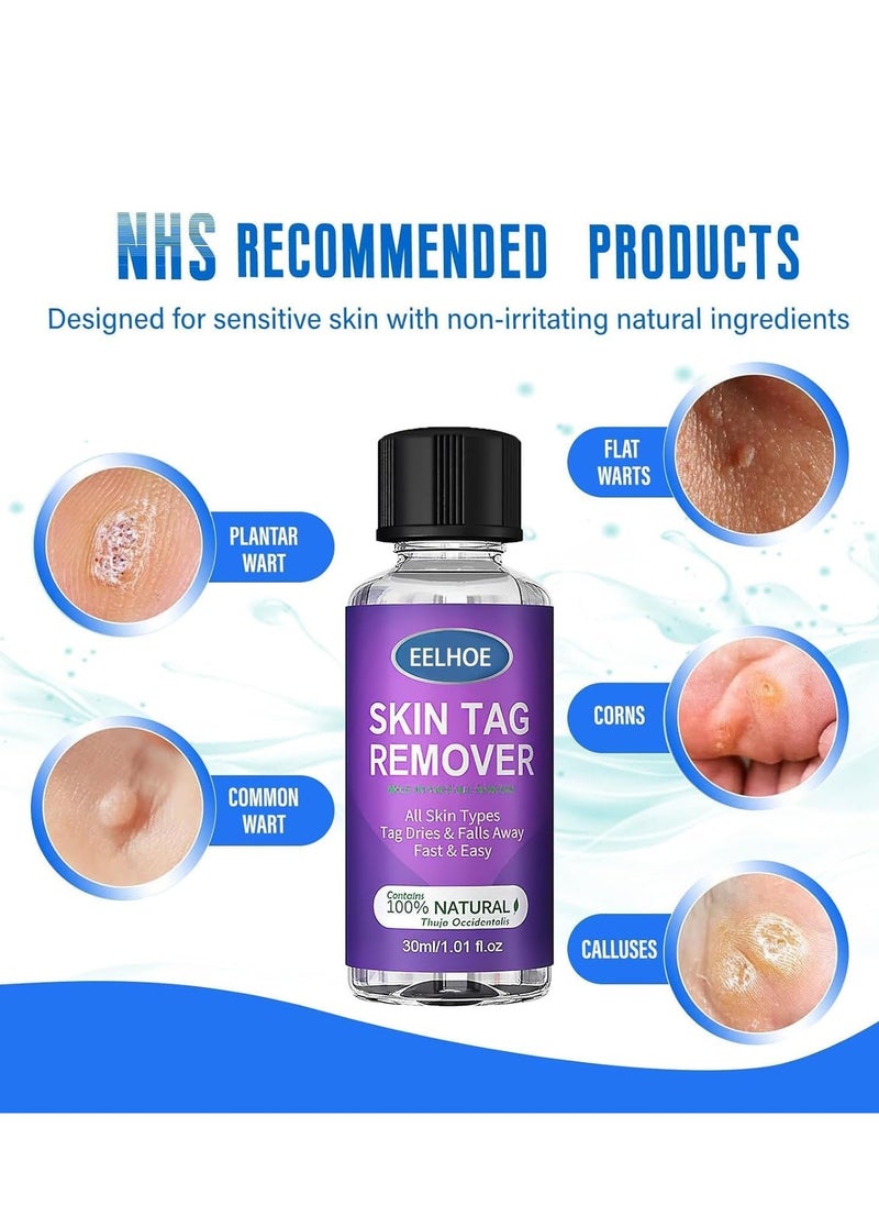 EELHOE Skin Tag Remover, Natural Wart and Mole Removal with Safe Ingredients â Effective Frozen Formula for Skin Renewal without Irritation, Easy to Use for Face and Body (30 ml) - Image 4