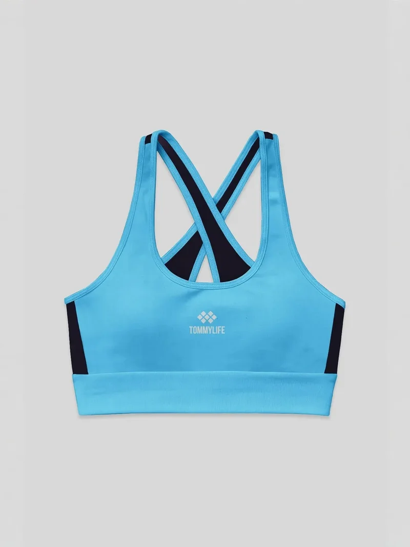 TOMMYLIFE TOMMY Fitted Sleeveless Crop Sports Top