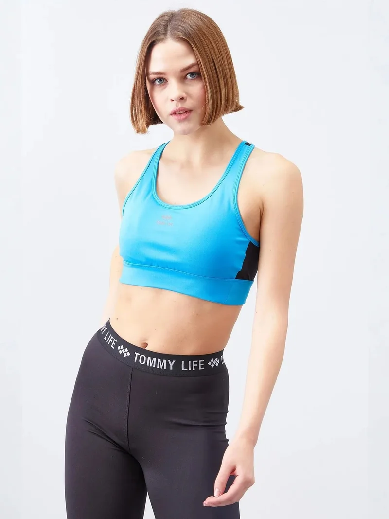 TOMMYLIFE TOMMY Fitted Sleeveless Crop Sports Top