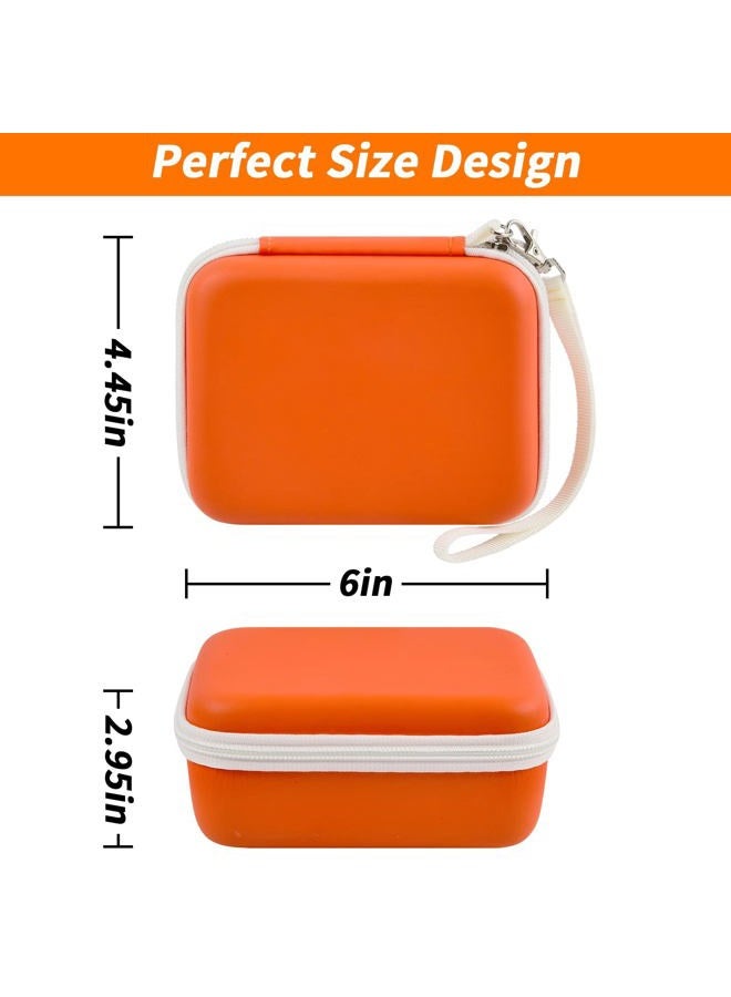 casmilee Travel Case Compatible with Yoto Mini – Kids Audio & Music Player, Holder Bag for Children's Speaker Plays Audiobook Cards - Orange - Image 3