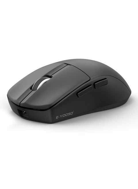 X-44 1K Wireless Gaming Mouse,49g Superlight, 26000 Dpi Paw9339, Bluetooth 5.1/2.4G/Wired Programmable Game Mice for Computer Pc Laptop, Black