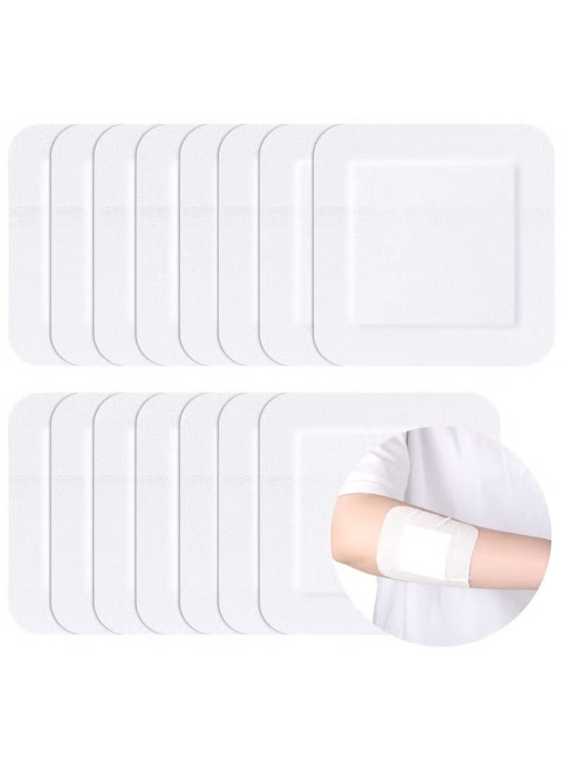 Generic - 20 Pieces Bordered Gauze-Island Dressing is 10 x 10cm Wound Bandage Adhesive Patches Post Shower Pads Breathable Borders Individually Packed Pouches - Image 1