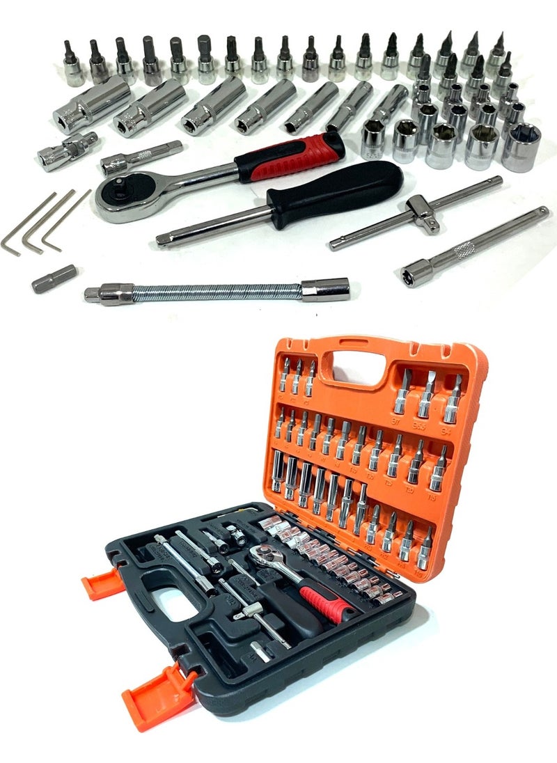 emsa 53 Pcs Socket Set 1/4 Set Bits Socket Set  - Image 1