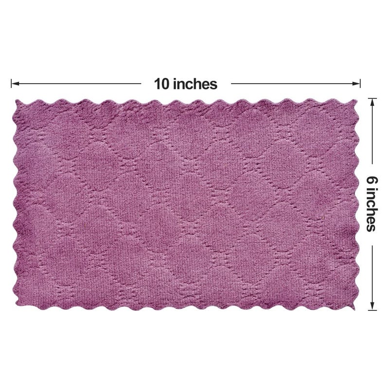 OstWony lSmall Reusable Cleaning Cloths, 6 x 10 inch, Super Absorbent Multipurpose Dish Cloths, for Furniture Rags, Kitchen Cloths, Tableware Quick-Drying Towels(11PCS) - Image 2