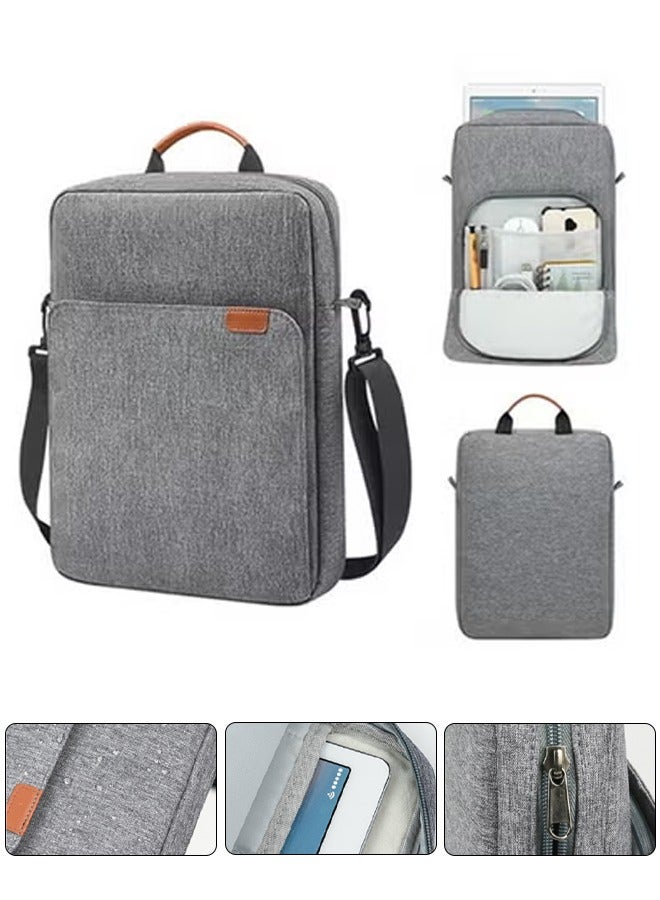 DUNISO 12-13.3 Inch Tablet Sleeve Bag with Handle and Shoulder Strap, Protective Shoulder Bag,Portable Oxford Cloth Waterproof Storage Bag, Scratch Resistant And Wear Resistant - Image 1