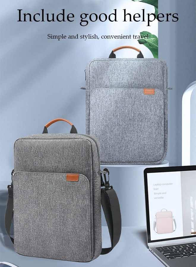 DUNISO 12-13.3 Inch Tablet Sleeve Bag with Handle and Shoulder Strap, Protective Shoulder Bag,Portable Oxford Cloth Waterproof Storage Bag, Scratch Resistant And Wear Resistant - Image 2