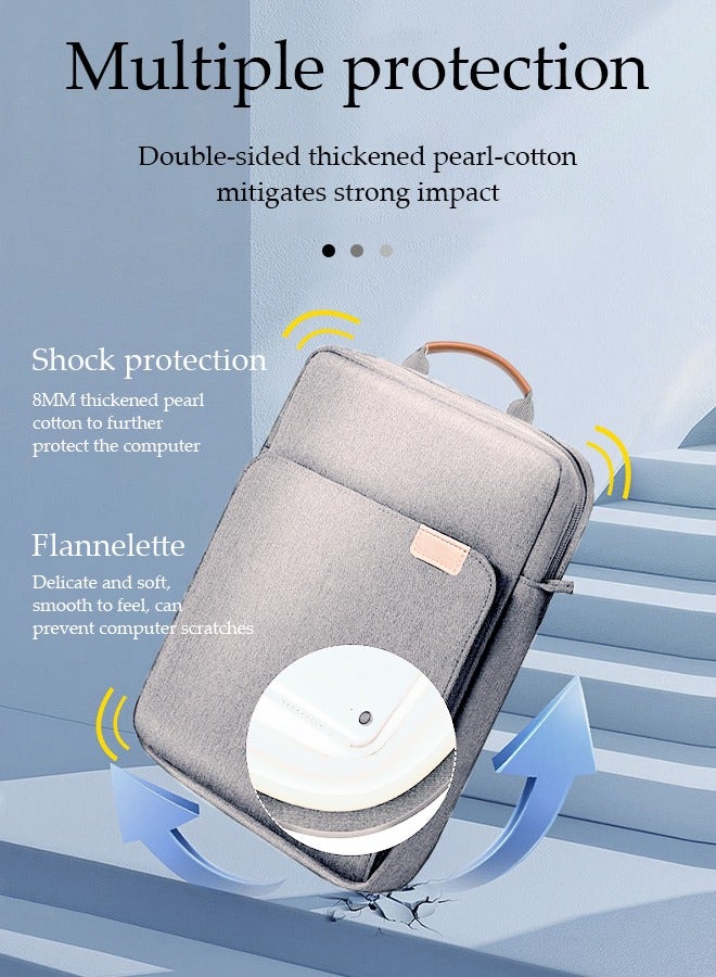 DUNISO 12-13.3 Inch Tablet Sleeve Bag with Handle and Shoulder Strap, Protective Shoulder Bag,Portable Oxford Cloth Waterproof Storage Bag, Scratch Resistant And Wear Resistant - Image 5