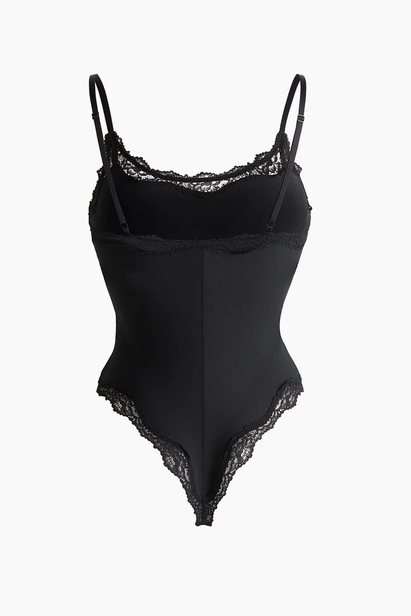 H&M Padded-cup microfibre body