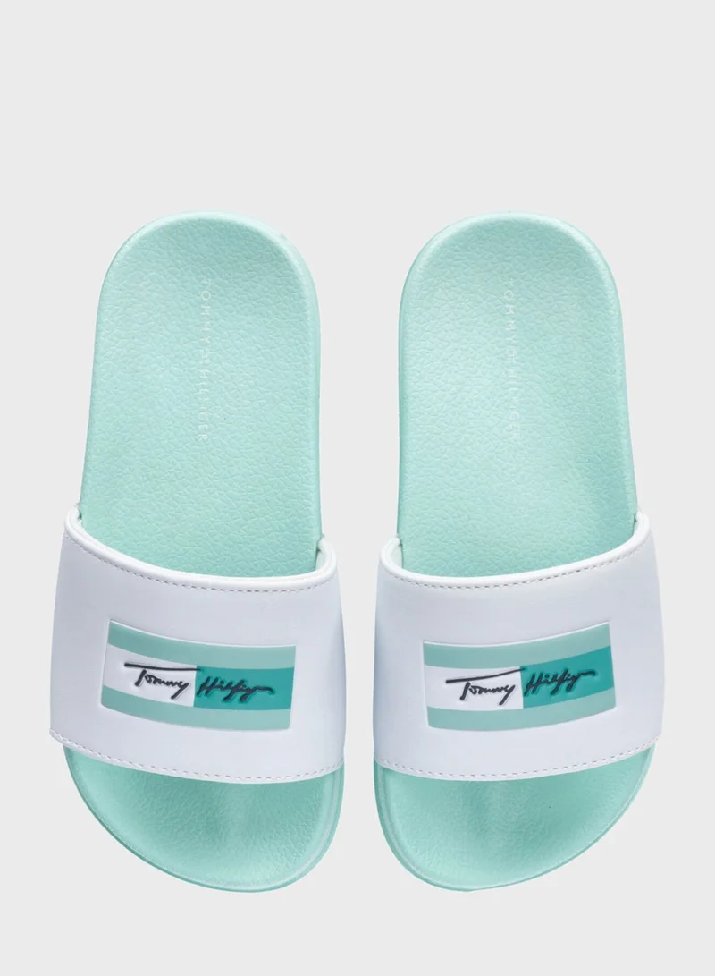 TOMMY HILFIGER Kids Slip On Slides