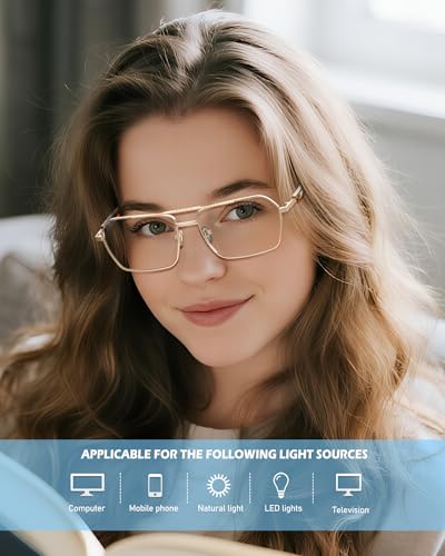 ANYLUV Blue Light Glasses Men/Women, Blue Light Blocking Glasses, Computer Screen Blocker Eyes Protection Glasses - Image 2