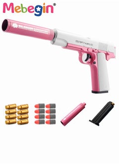 M1911 Toy Gun with 8 Soft Bullets and Silencer, Ejecting Rifle with Shell Throwing Function, Fun Safe Pistol Toys, Suitable for Indoor and Outdoor Play Games, Ideal Gift for Kids - pzsku/Z3EF591D2140D11A5AA5FZ/45/_/1734144442/530529f1-4c7b-4b10-8fba-e70a75d01a56