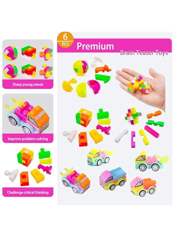 136 Pcs Pop Kids Party Favors Toys Bulk,5-in-1 Classroom Prize Box for 4-10 Ages Boys Girls,Carnival Treasure Box Stuffers Fidget Pop Its,Arts & Educational Toys Goody Bag Fillers,Pinata Stuffers - Image 4