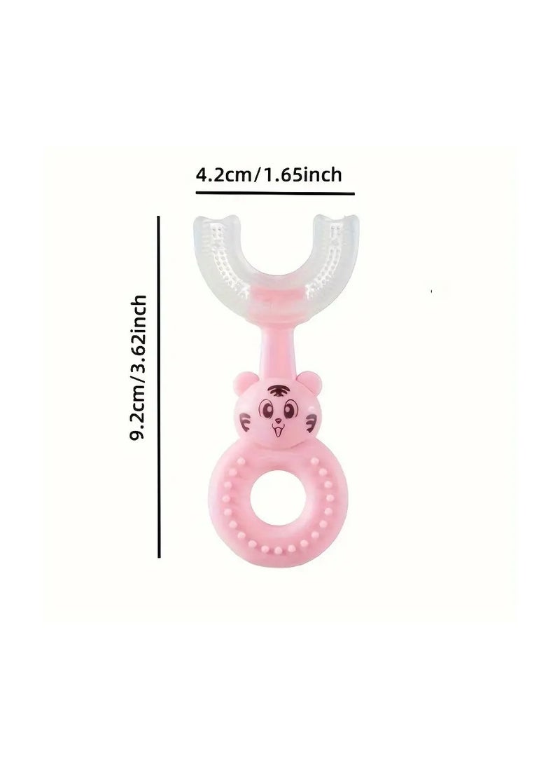 LANGMANNI Soft Silicone U-Shaped Toothbrush for Kids: Effortless Teeth Cleaning in 45 Seconds - Suitable for Newborns, Infants, And Toddlers  - Image 2
