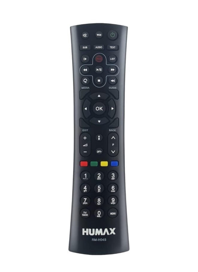 Humax Replacement Remote Control Rm-H04S Compatible With Humax Hdtv Hd Nano Tv Box Rm H04S And Gobx Receivers  - Image 1