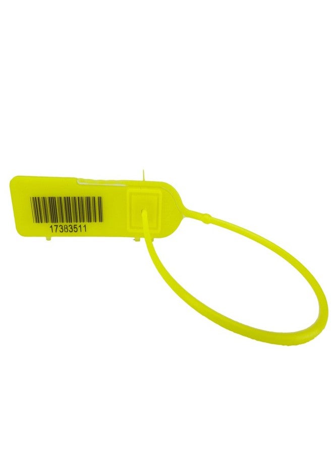 CAROUSELCHECKS Yellow Pull-Tight Barcode Security Seals 8'', 100 Seals - Image 2