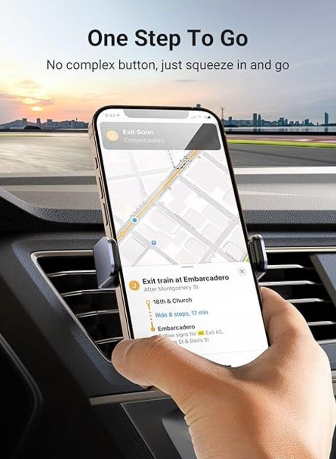 يوجرين إيكو حامل هاتف للسيارة بفتحة تهوية من يوجرين، دوران ثابت 360 درجة - Image 4