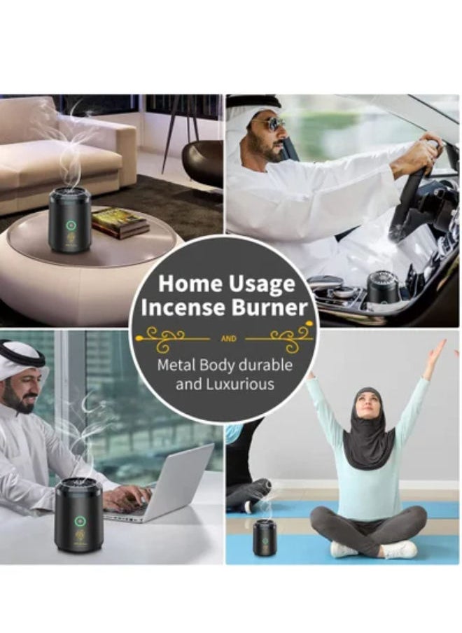 Bukhoor Electric Incense Bukhoor Burner Aroma Diffuser Usb Rechargeable for Home, Car, Desert Camping & Travel Great gift  - Image 5