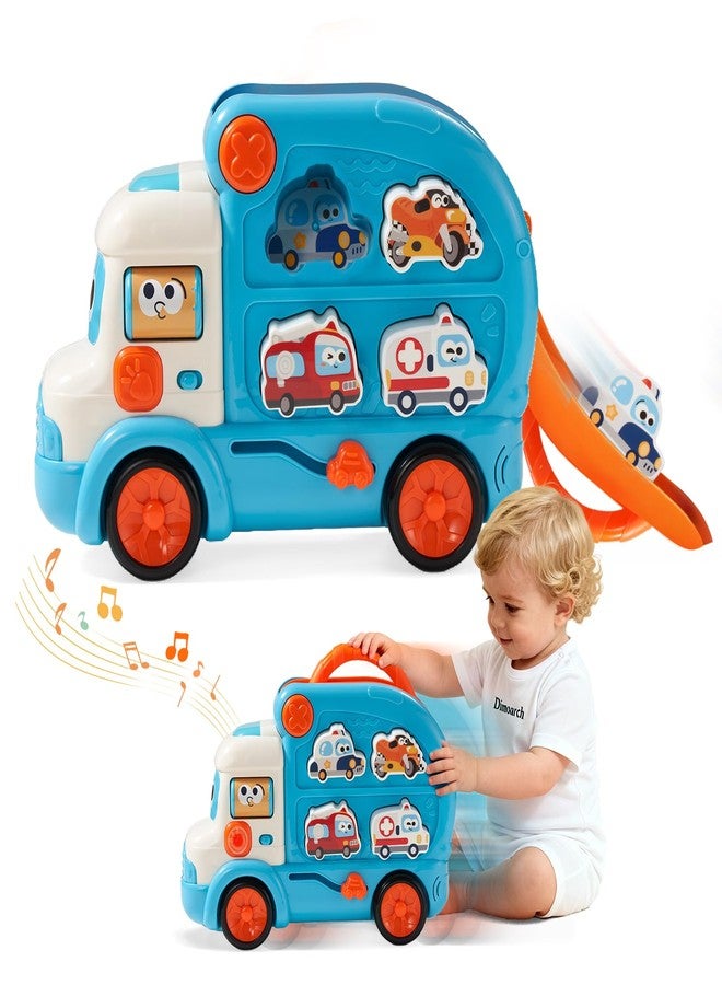 Dimoarch Toddler Toys for 1 2 Year Old Boy Girl Gift, 3 in 1 Early Learning Toy Cars for Toddlers 1-3, Birthday Gift for 18 Month Old Toddler Boy Girl Toy - Image 1