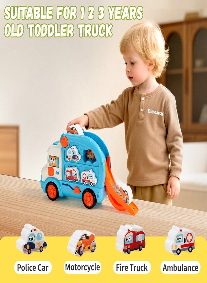Dimoarch Toddler Toys for 1 2 Year Old Boy Girl Gift, 3 in 1 Early Learning Toy Cars for Toddlers 1-3, Birthday Gift for 18 Month Old Toddler Boy Girl Toy - Image 3