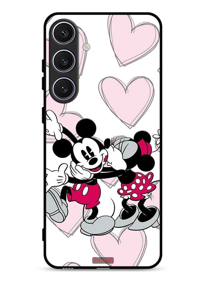 Tolwak Samsung Galaxy S25 Protective Case Cover Mickey Mouse Hug - Image 1