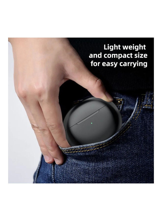 OFFBEAT Wavebuds S8 - Truewireless Stylish Headphones with Ergonomic Design, Comfortable Fit, Smart Touch Controls, Built in Voice Assistant, LED Status Lights and High Fidelity Audio Black - Image 5