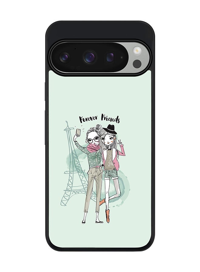 Stylizedd For Google Pixel 9 Pro Case,Slim fit Camera Protection, Shockproof Thin Phone cover - Forever Friends - Image 1