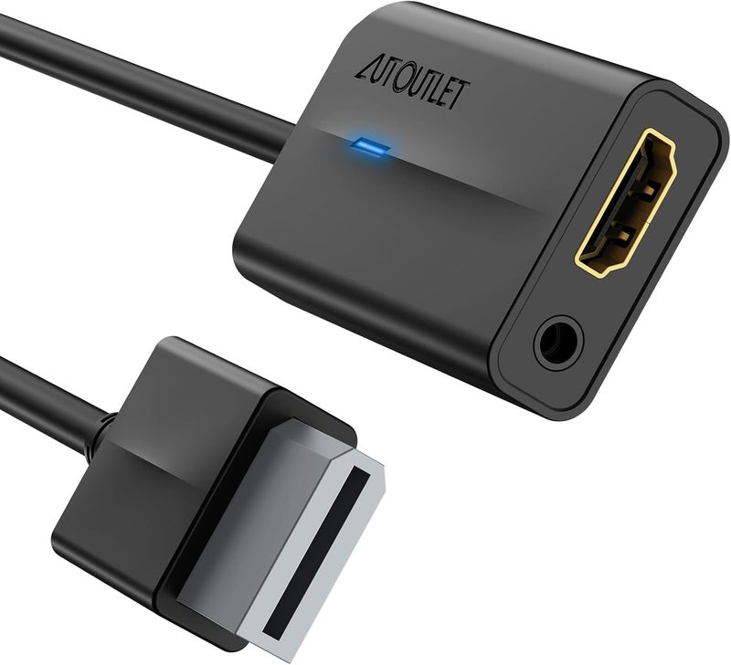 أوتو يوتيليت محول AUTOUTLET Wii إلى HDMI، محول Wii إلى HDMI مع مخرج صوت وفيديو 3.5 مم، Wii2HDMI يدعم جميع أوضاع العرض 720/1080P لجهاز نينتندو - Image 1