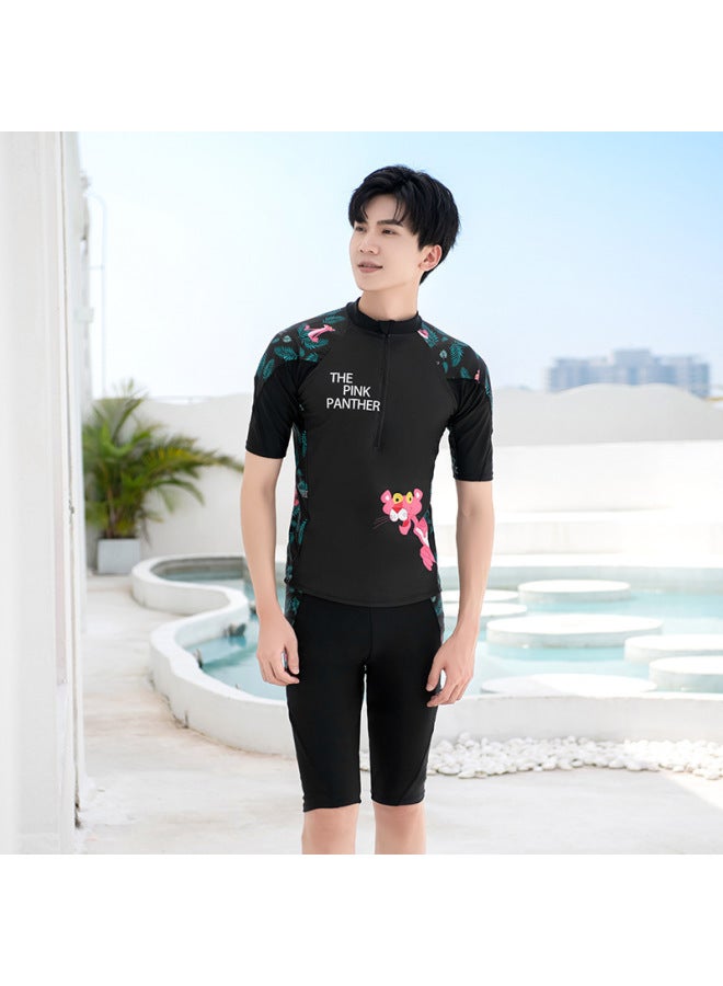 New Parent-child Diving Suit Korean Couples Swimming Suit Uni Children Snorkeling Two-piece Swimsuit